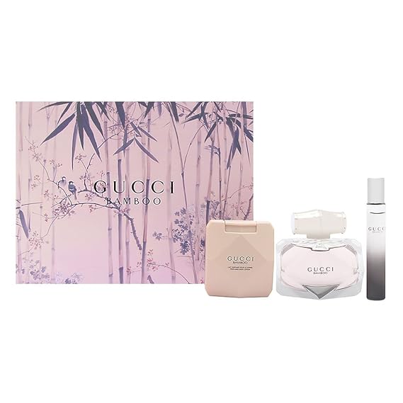 Gucci Bamboo 3Piece Set for Women 75ml Eau De Parfum EDP, 100ml Body