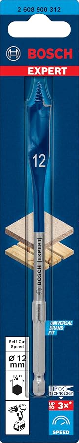 Bosch EXPERT Self Cut Speed Spade Drill Bit 12 mm x 152 mm view 2