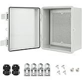 HoHaing Junction Box IP65 Waterproof Electrical Box Outdoor ABS Plastic Project Box Hinged Shell Universal Enclosure Box with