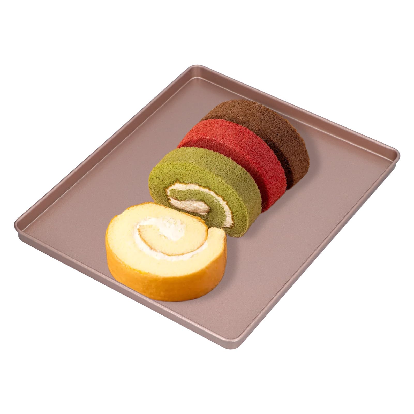 Non Stick Baking Tray,Oven Tray Cookie Sheet,12x10x0.7inch Non Stick Baking Sheet Pans for Oven