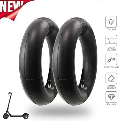 Meelife Inner Tubes for Xiaomi M365 and Gotrax V2. Electric Scooter 8.5" Thickened Inflatable Bike Tire 8 1/2-2Pack