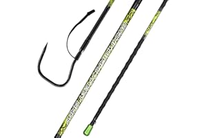 FISHAPPY Fishing Gaff Saltwater Fish Gaff with 4-Inch Stainless Steel Fishing Hook Solid Fiberglass Fishing Gaff 3'/ 4'8''/ 7'
