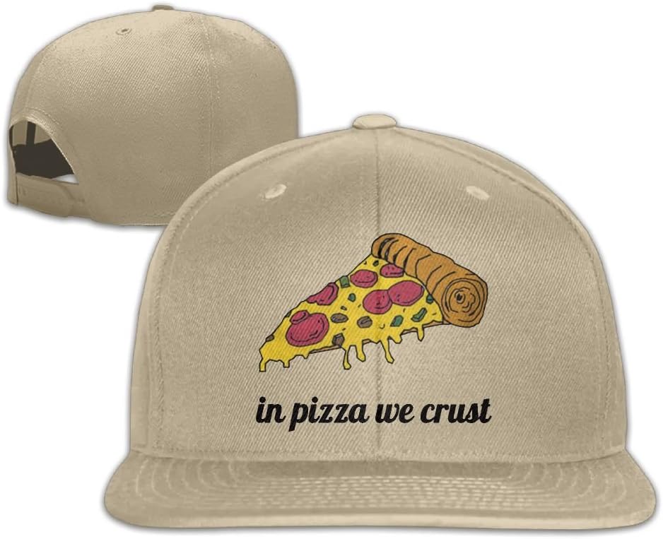 Yishuo Men ''IN PIZZA WE CRUST'' TANK TOP Classic Jogging White Cap Adjustable Snapback
