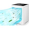 Portable Air Conditioners Fan, Evaporative Air Cooler with 3 Wind Speeds 3 Timers Touch Screen Small Desktop Cooling Fan, Personal Mini Air Cooler for Home Room Camping Car Office
