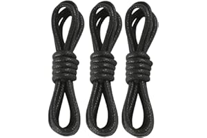 Shoelaces 3 Pairs Of Black Shoelaces 31.5In Boring For The Hiking Shoe Work Boot