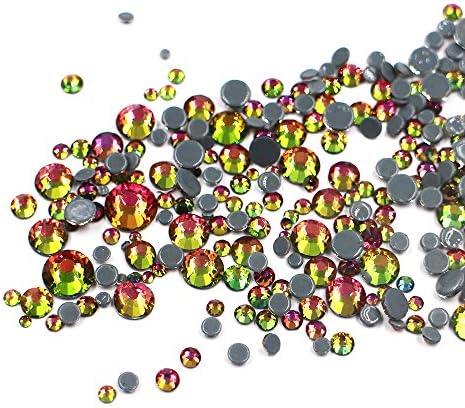 2mm - 6mm Nail Art AB Color HotFix Rhinestone Crystal AB Color DIY Flatback Nail Rhinestones Decoration Mix SIZE Crystal Stones 5g/bag Colorful