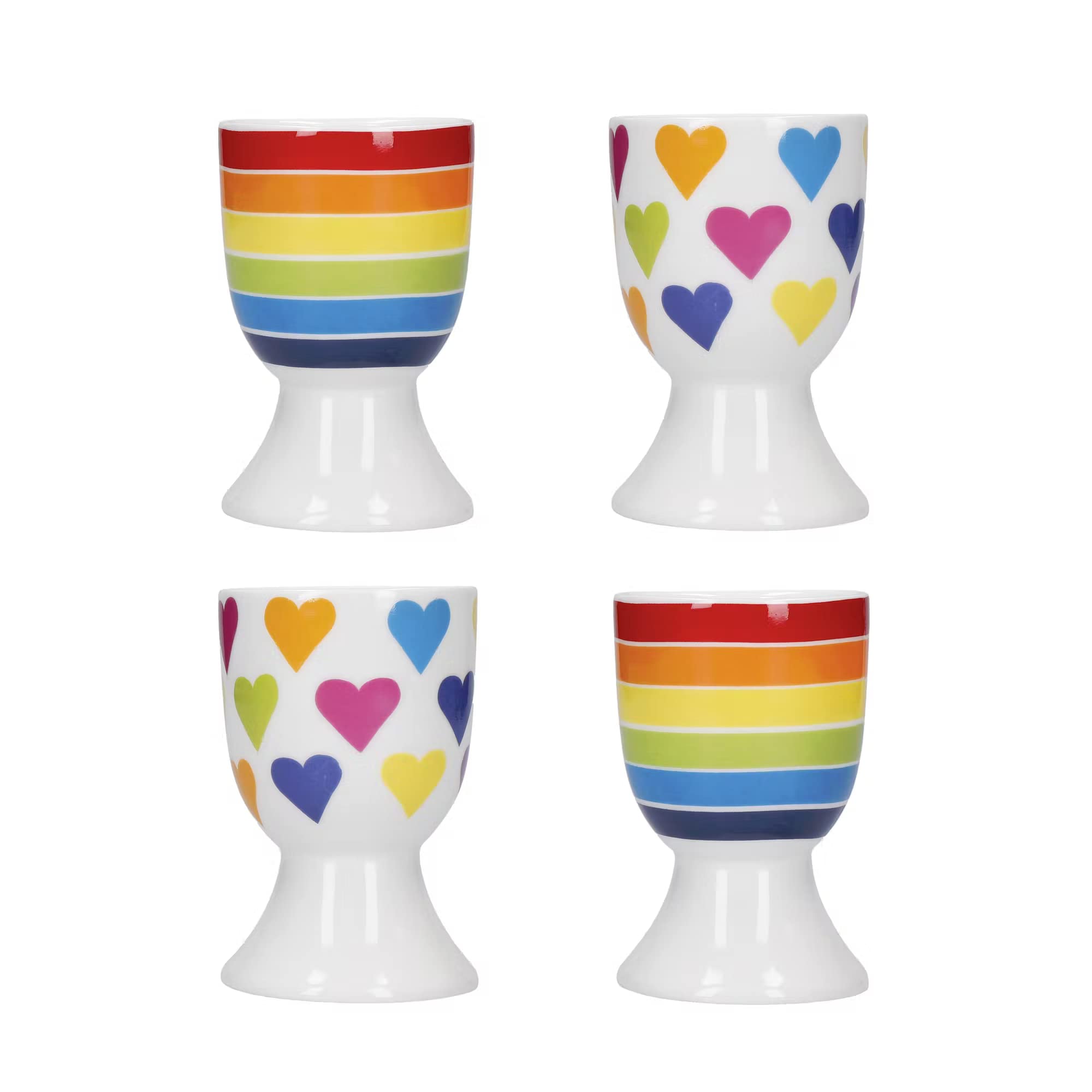 KitchenCraft Egg Cup Set, Porcelain