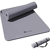 KEEP Yoga Mat, 32" Extra Wide Exercise Mat with Strap for Men and Women, 7mm Thick Double-Sided Non-Slip Eco-friendly Yoga Mat for Pilates, Workout and Fitness