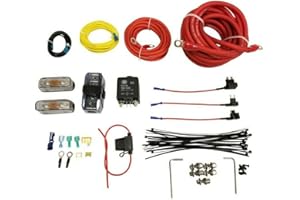 airmaxxx Dual Air Compressor Wiring Kit 12V Heavy Duty for Air Ride Suspension