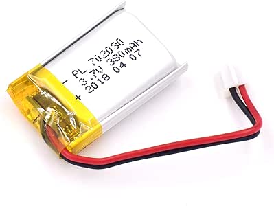 Amazon.com: YDL 3.7V 380mAh 702030 Lipo battery ...