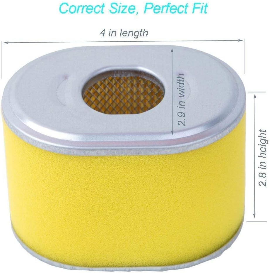 HEYZLASS 2 Pack 17210-ZE1-505 Air Filter, Replace for Honda GX160 GX200 GX140 Engine OEM Air Cleaner and More, Plus Pre Filter: Garden & Outdoor