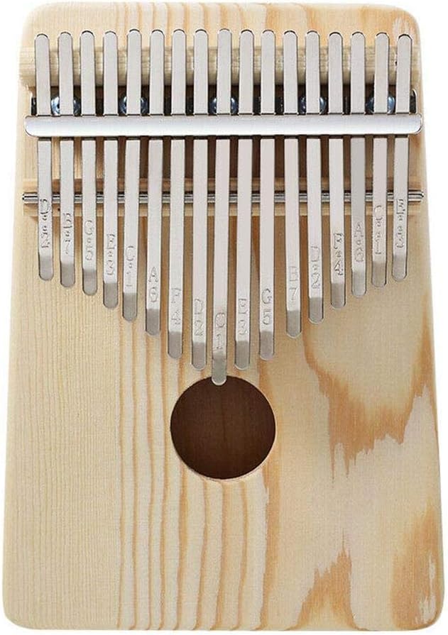 WICHEMI Kalimba 17 Keys Thumb Piano Kalimba African Solid Mahogany Finger Percussion Wood Including Study Instruction, Tune Hammer and Carrying Bag, Best Gift for Music Fans Adults Kids