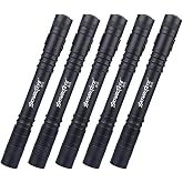 Cussity Pen Light 3 Modes 5 Packs with Clip for Camping Outdoor Emergency | Rechargeable,Long Battery Life,small,super light,Waterproof for outdoor activities and emergencies, User‑friendly