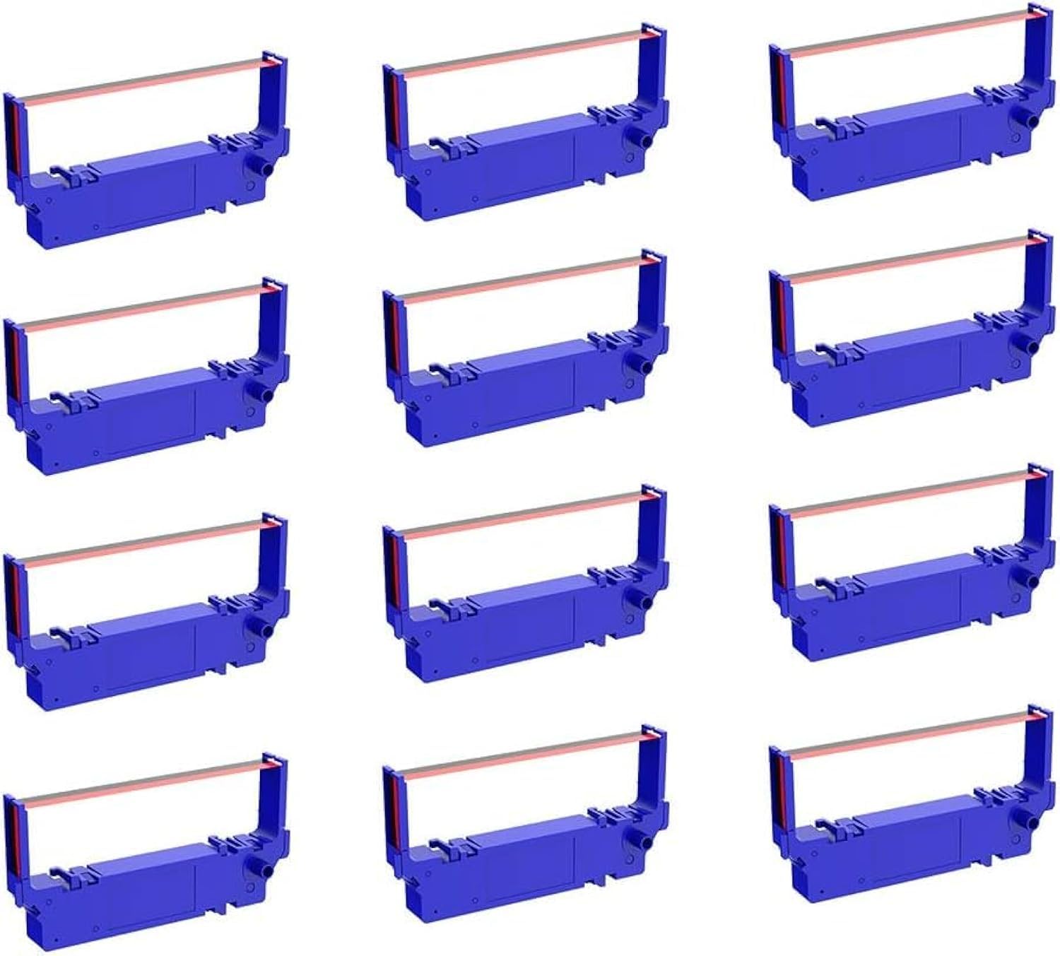 Photo 1 of Bigger Compatible Ribbon Replacement for SP700 Printer Ribbon B/R Replacement for Star SP-700BR, RC-700BR, SP-712, SP-742 Ink Ribbon (Black and Red, 12-Pack)