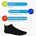 Mens No Show Toe Socks 6 Pairs Original Weight Low Cut Running Toe Socks 8-10.5