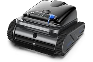 OUCAXIA Y50S Robotic Pool Cleaner, Upgraded Motor, Powerful Wall-Climbing with Scrubber Brushes, Smart Path Navigation, Cordless Pool Vacuum for Inground Pools up to 2000 Sq.ft