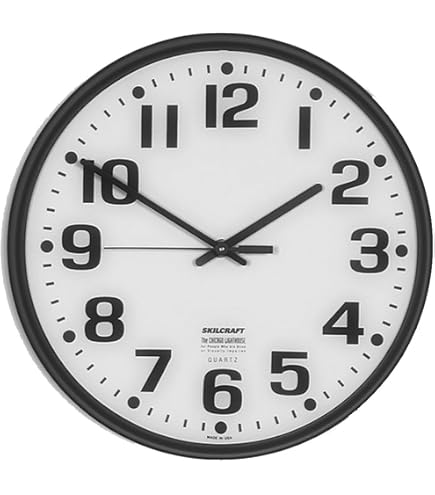 SKILCRAFT WALL CLOCK 米軍　新品　1点のみ Amazon.com: SKILCRAFT 6645-01-557-3148 Plastic SelfSet Wall Clock