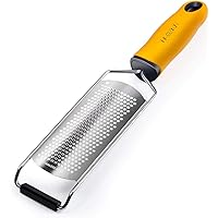 Multipurpose Zester Grater - Parmesan Cheese, Citrus, Lemon, Lime, Ginger, Chocolate, Fruits, Soft Grip Handle…