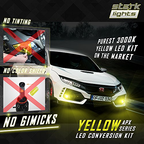 Stark APX 72W 8000LM LED Light 3000K Yellow High Power Kit - Fog Light Bulbs - 880/881 / 899/893 - Thumbnail 4