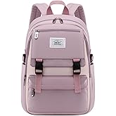 LANSHIYA Kids Backpack Solid Color Girls Elementary Middle School Casual Daypack Lightweight Bookbag for Teens Travel Bag