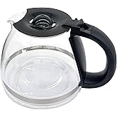 Replacement pot for 5-Cup Coffee Makers, Compatible with Mr. Coffee BVMC-PC05BL & BVMC-SC05BL, Goumia GCM3510 &GCM3518, Black Decker DCM600B,KismilG and Amazon basic coffee machines, Black Handle