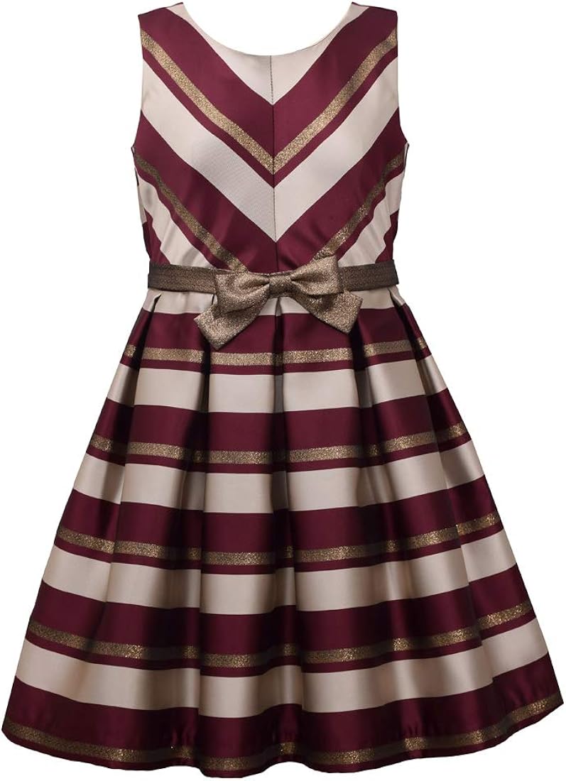 bonnie jean burgundy dress