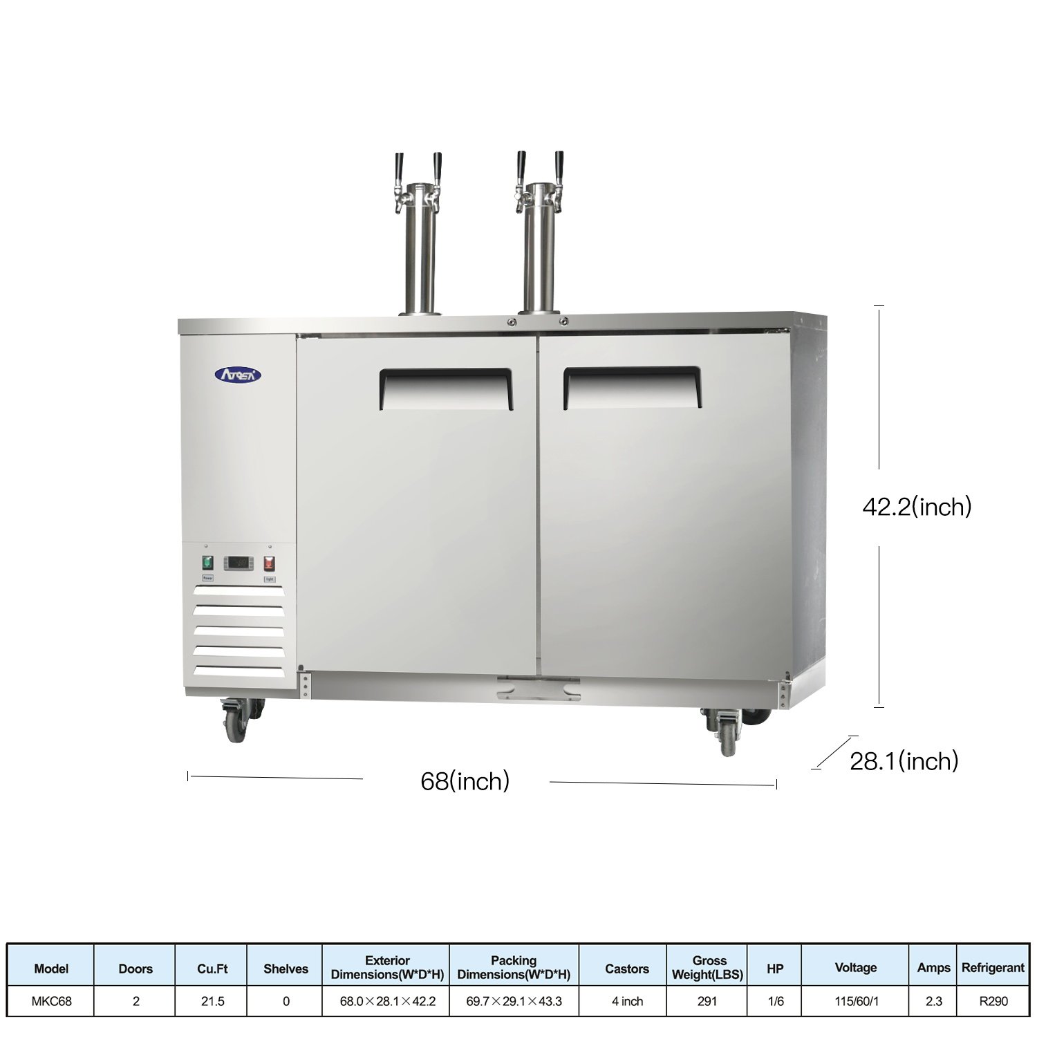 barrel beverage cooler on wheels