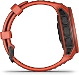 Garmin Instinct Solar Rugged GPS Smartwatch Flame Red Sports Health Monitoring view 5