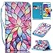 S5 Case, Samsung Galaxy S5 Case, Lwaisy [Wrist Strap] [Stand Function] Premium PU Leather Wallet Phone Case Flip Cover Built-in Card Slots for Samsung Galaxy S5 (Water Lily)