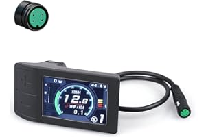 Accolmile BAFANG Intelligent Display for Ebike : B02N EKD01 Touch Screen T1 500C DPC18 for 8Fun BBS02 BBSHD BBS01 Electric Mid Drive Kit, Compatible with Motor with UART Protocol (5PIN Female Plug)