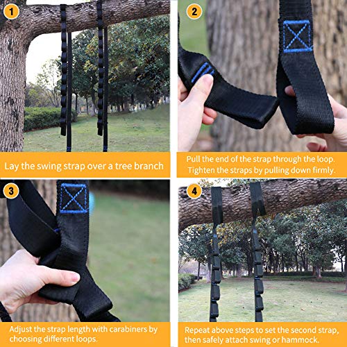 4 pys+Adjustable+Carabiners+Installation+Non+Stretch