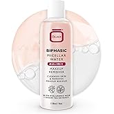OMIC Biphasic Micellar Water - 4 oz / 118ml - All-in-1 Gentle Makeup Remover & Cleanser - Hydrating Facial Cleanser, Makeup Remover with Hyaluronic Acid and Green Tea Extract for All Skin Types