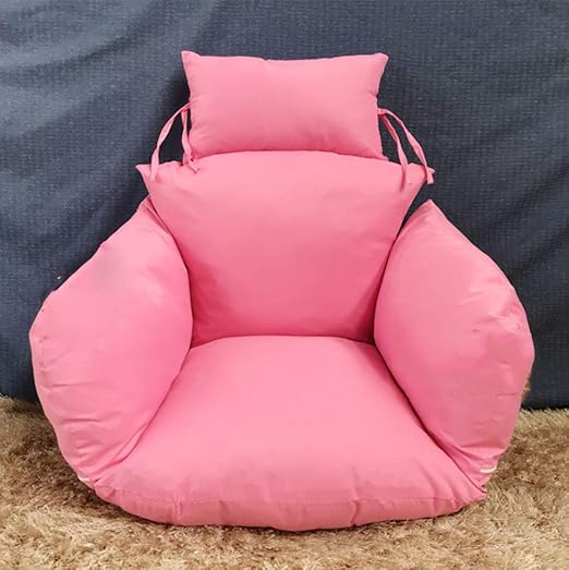Amazon Com Swing Chair Cushion Thick Nest Single Basket Hanging Egg Hammock Chair Cushions Removable Washable Pink Home Kitchen
