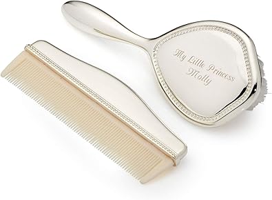 christening brush and comb set