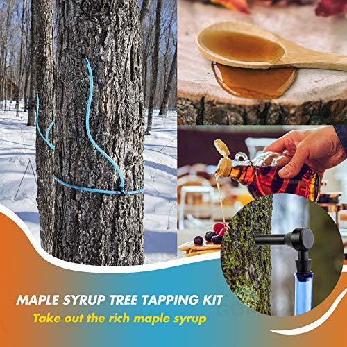 GORNORVA 24 PCS Maple Syrup Taps,Maple Sap Taps Maple Sugaring Spiles Plastic Maple Syrup Tree