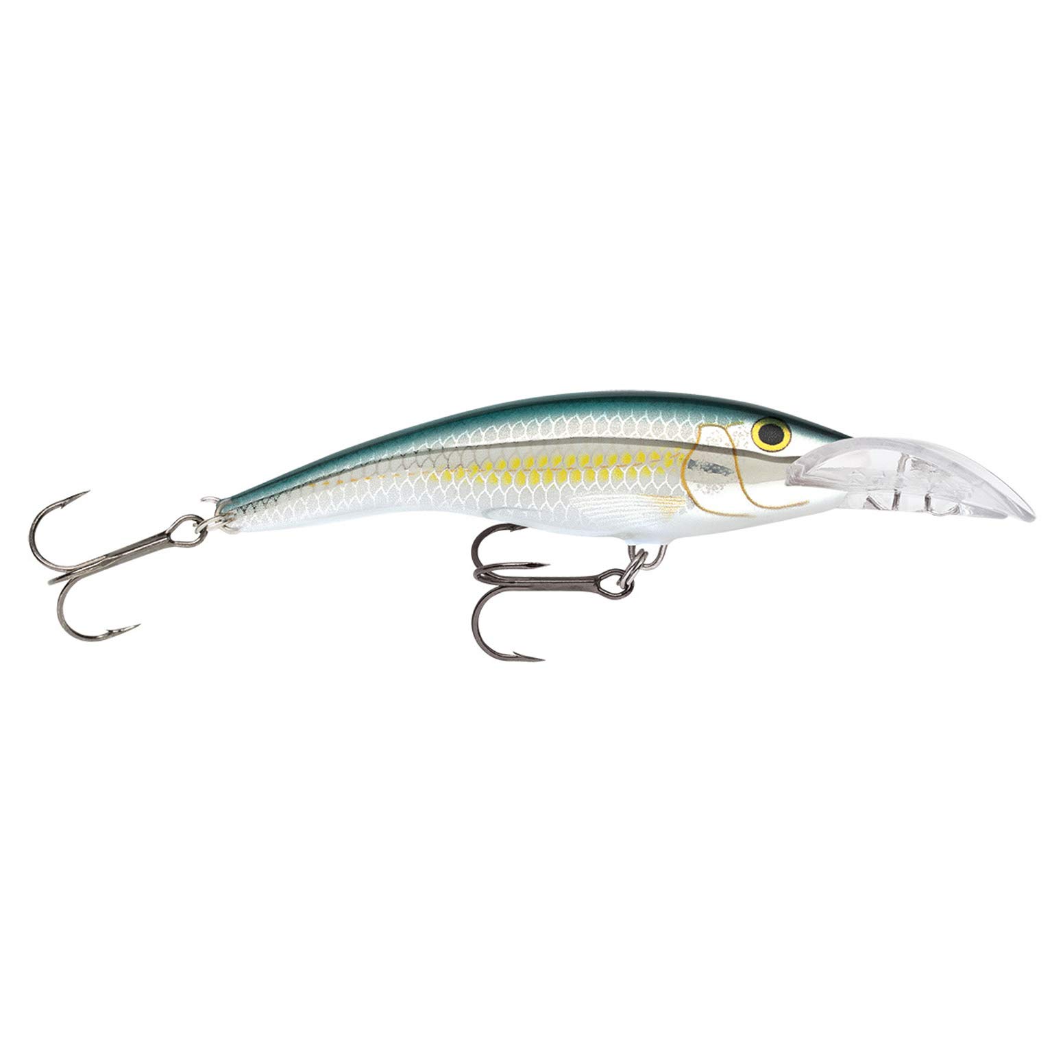 Rapala Scatter Rap Tail Dancer Lure with Two No. 4 Hooks, 3.3-5.7 m Swimming Depth, 9 cm Size, Bleak