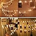 HOMEWE Photo Clips String Lights, 20 LED Clips Picture Battery Powered Starry Firefly Strand Lights, Twinkle Lights for Wedding Party Christmas Home Decor (Warm White, 3 Modes, 7.2 Feet)
