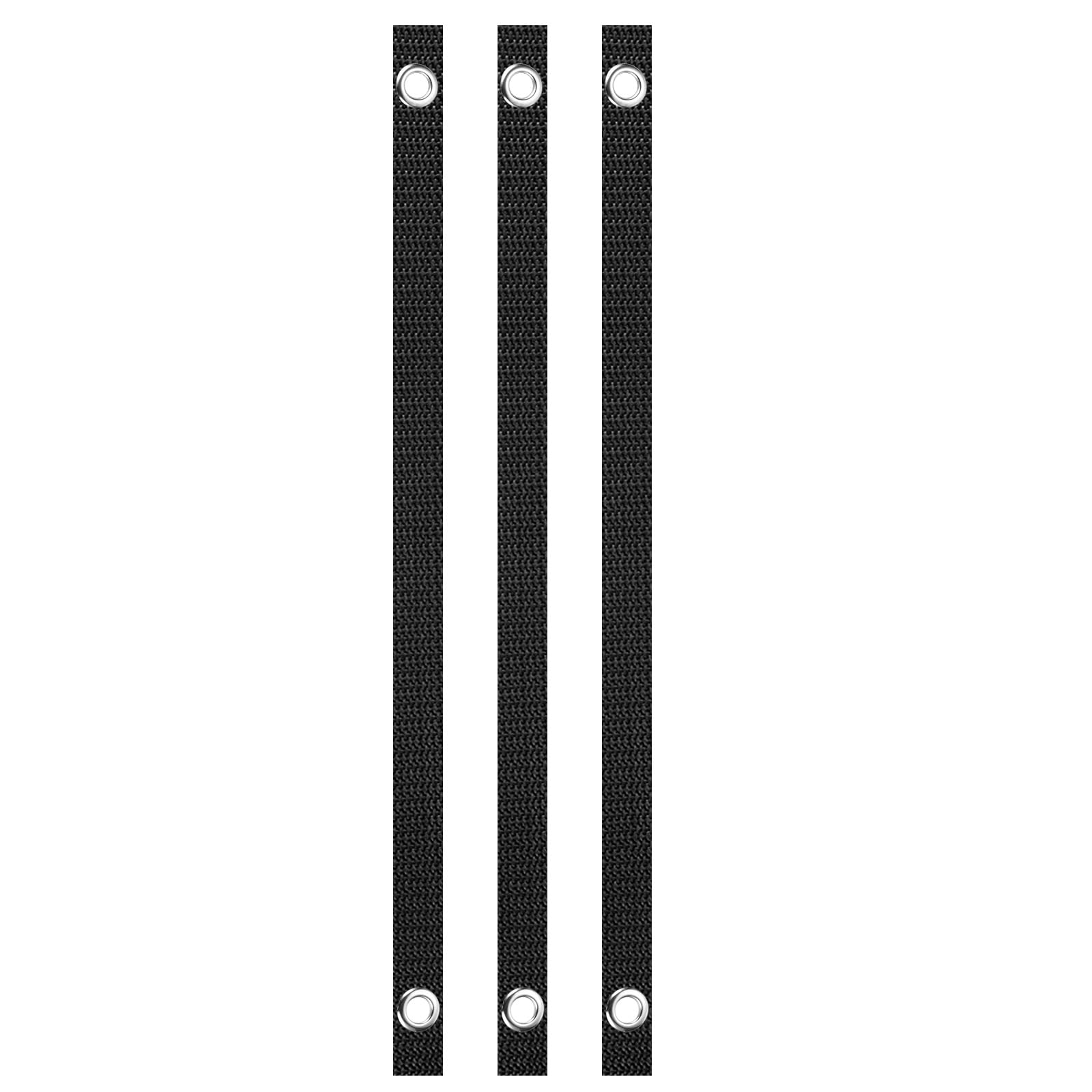 PATIKIL 31.5 Inch Tree Straps for Staking, 3 Pack Tree Support Stakes, Tree Straightening Ties for Newly Planted Straight, Black