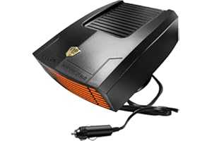 FIDENSIS 12 Volt Car Heater, 150 Watt Portable Car Defrost Windshield Heater, Plugable Cigarette Lighter with 360 Degree Rotation (Black)