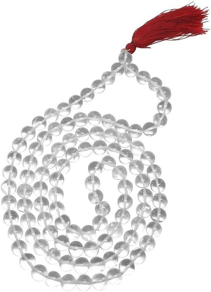 Rspr® Sphatik Jaap Mala for Pooja for Unisex (Astrology) (108+1 Beads)
