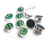 HiLetgo 10pcs Electret Condenser Microphone 52dB MP3 Microphone Accessories 6x2.2mm