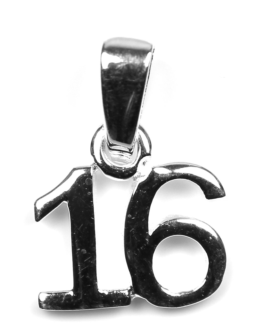 Arranview Jewellery Silver 16 Pendant (8mm) -925 Sterling Silver