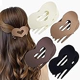 4 PCS Flat Hair Clips for Women French Hair Claw Clips Large Duckbill Hair Clips for Women Thick Thin Hair