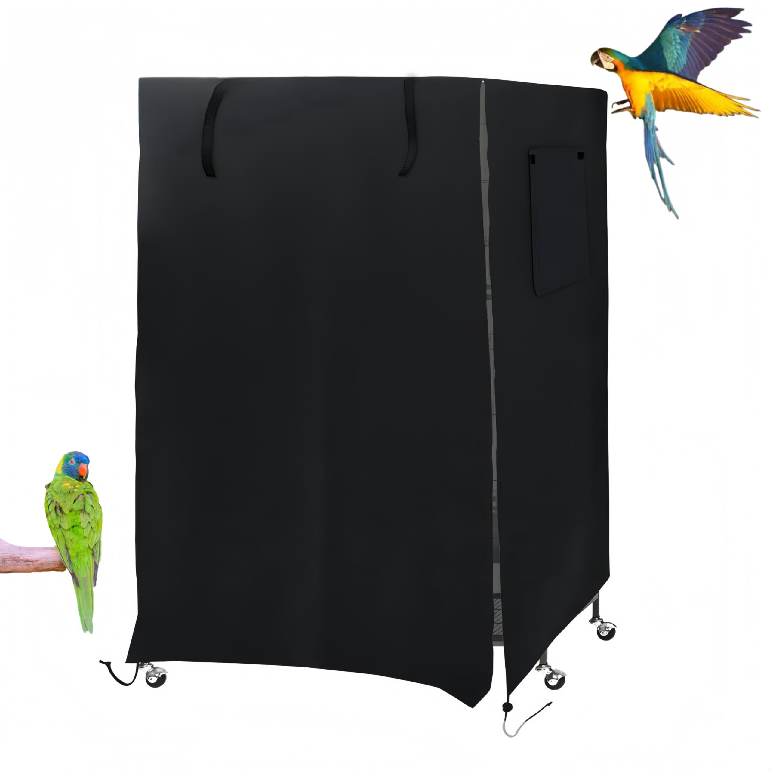 Photo 1 of COHYVER Bird Cage Cover for Night, Good Night Birdcage Covers Fit for Yaheetech Birdcage, Bird Universal Pet Cage Cover Good Night for Cats, Mink, Totoro, Parakeet, Parrot and Small Animals (X-Large)