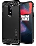 Spigen Rugged Armor Premium TPU Back Cover Case for OnePlus 6/One Plus 6/OP6 - Black K06CS23358