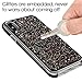 iPhone X Case, iPhone 10 Case, MIRACASE Shockproof Glitter Sparkle Bling Dual Layer Hard Cover Soft Bumper Protective iPhone X Case for Girls Women, Black