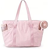 BAGSMART Tote Bag for Women, Tote Bag with Zipper Work Tote with Compartments Nurse Shoulder Hanbag for Travel, Gym