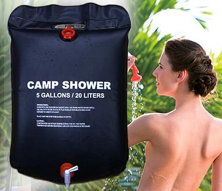 Kytra PVC 20L Foldable Solar Energy Heated Camp Shower Bag