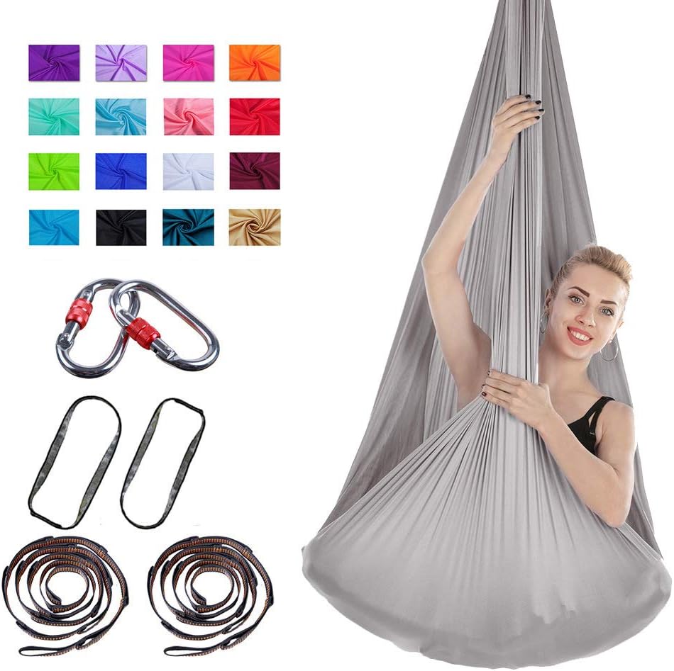 XYWN Yoga Hammock Premium Aerial Silk Yoga Swing Antigravity Yoga, Improved Flexibility Anti-Gravity Yoga Inversion Exercises