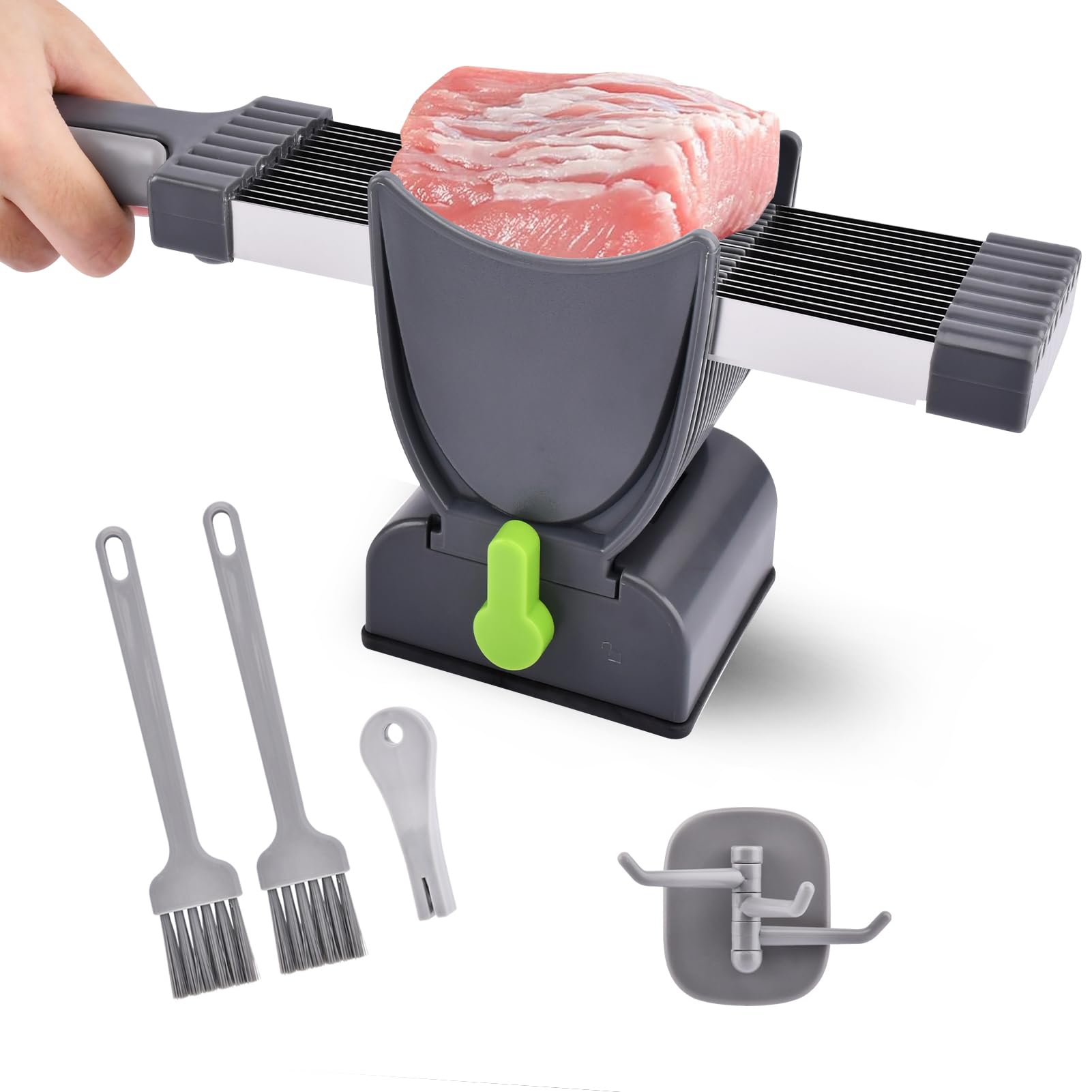 Photo 1 of Precision Meat Slicer with 17 Blades – Get Perfectly Thin Slices for Meal Prep, BBQ & Sashimi | 18 Slices per Stroke